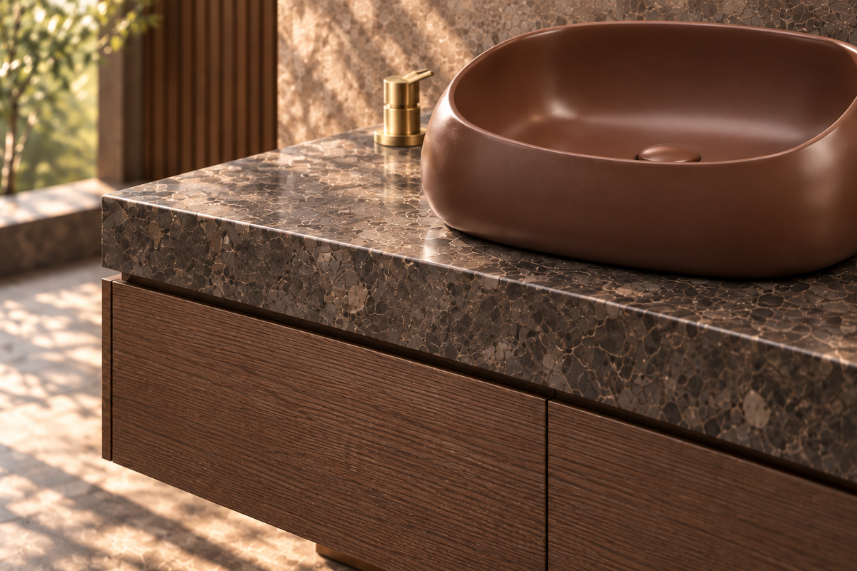 Smoked oak cabinetry