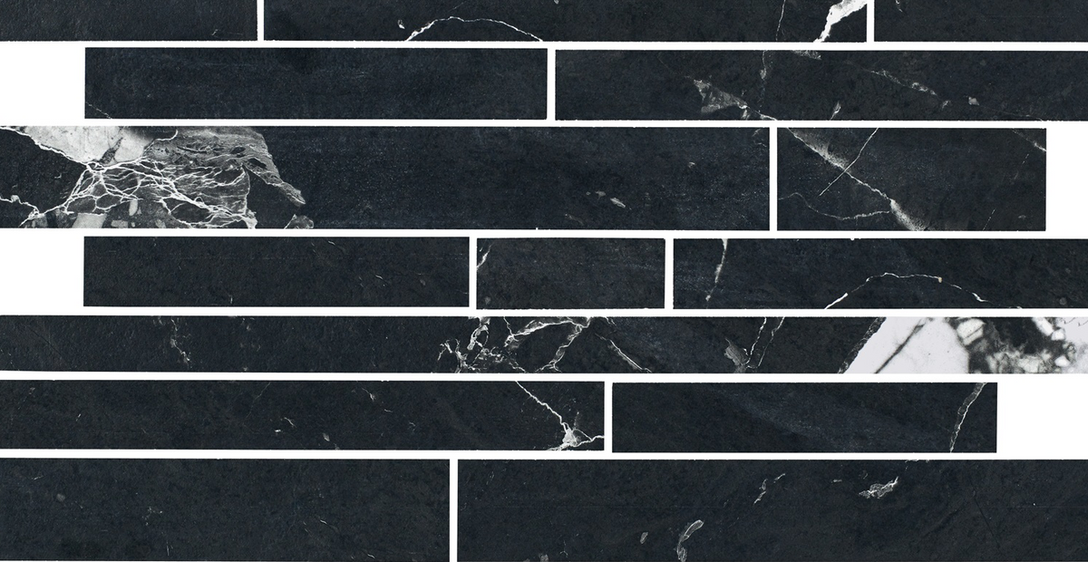 Керамогранит NOIR BLANC VEINS, черный