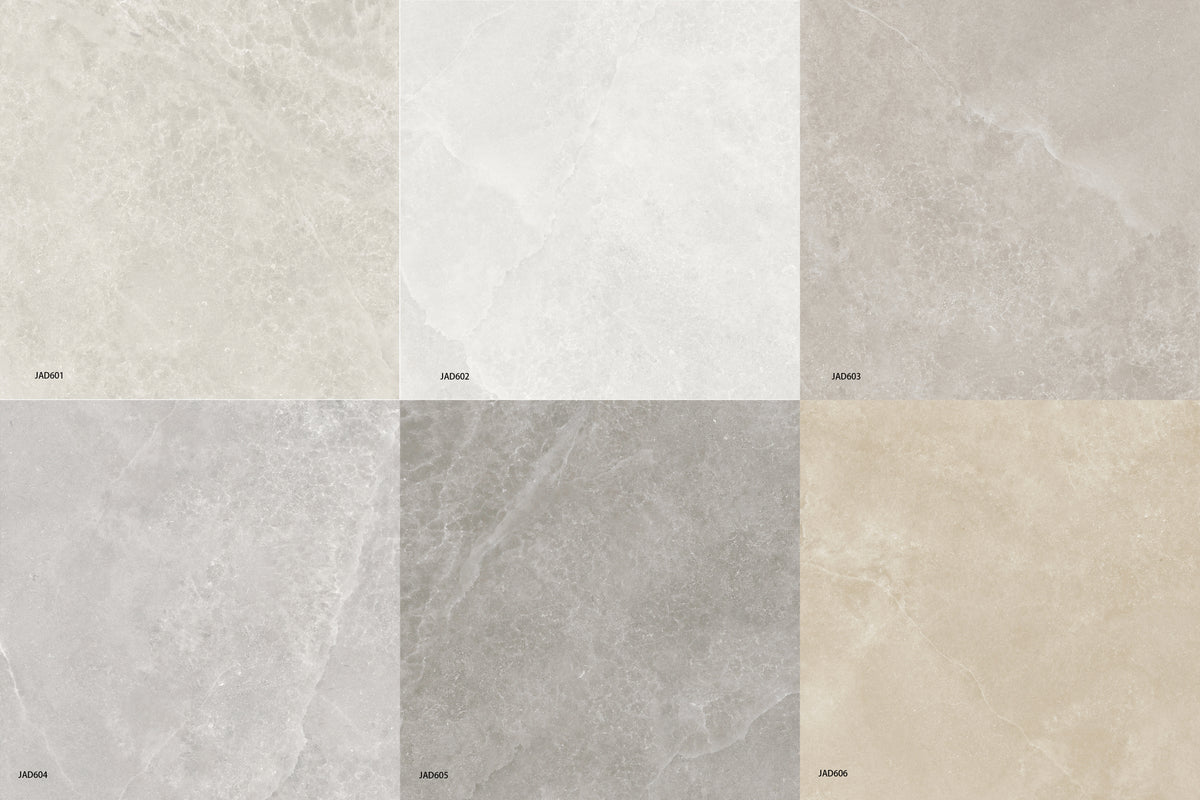 Глазурованная керамогранитная плитка JADE размером 120x60см, 60x60см, 30x60см, 30x30см